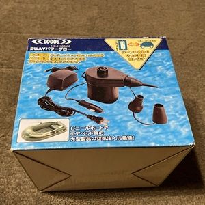 LOGOS 2-Way Power Blower Electric Air Pump Portable Camping Inflatables Travel